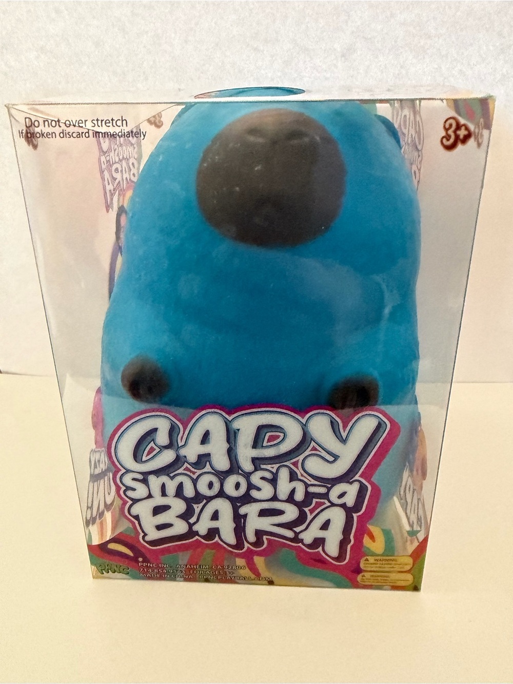 Capy Smoosh-a Bara Plush Toy - Blue